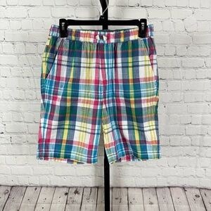 Boden Boys Plaid Shorts Size 14
